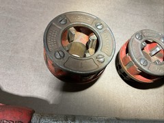 Ridgid OO-R 3/8&rdquo; Thru 1&Prime; NPT Exposed Ratchet Threader Set No Chipped Teeth
