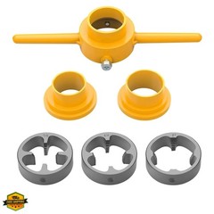 6Pcs PVC Thread Maker Tool Pipe Threader Plumbing Tool Kit Plastic Pipe Round&hellip;