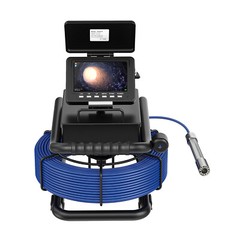 30M Pipe Inspection Camera with 512Hz Locator Sewer Camera Self Leveling 5&Prime; DVR