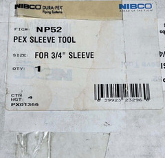 NIBCO PX01366 NP52 NEXT PEX Sleeve Tool 3/4&Prime;