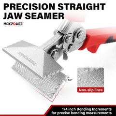 Straight Jaw Sheet Metal Seamer Alloy Steel Duct Work HVAC Tinsmith Bender Tools