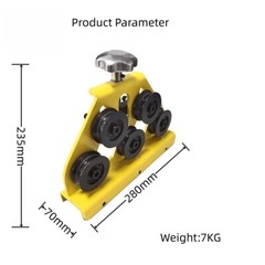 Manual Straightening Tool Stainless Steel Pipe Straightener Diameter 4.75-12.7MM