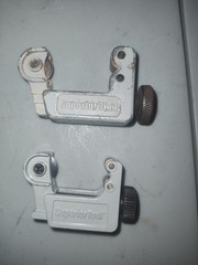 2 small Superior Tool Tubing Cutters one is 3/16&Prime; to 1&Prime; and One 1/8 &rdquo; to 1 1/8