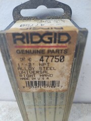 RIDGID 47750 1-2&Prime; NPT Universal Pipe Dies Right Hand USA Made Pack Of 4 NOS A3