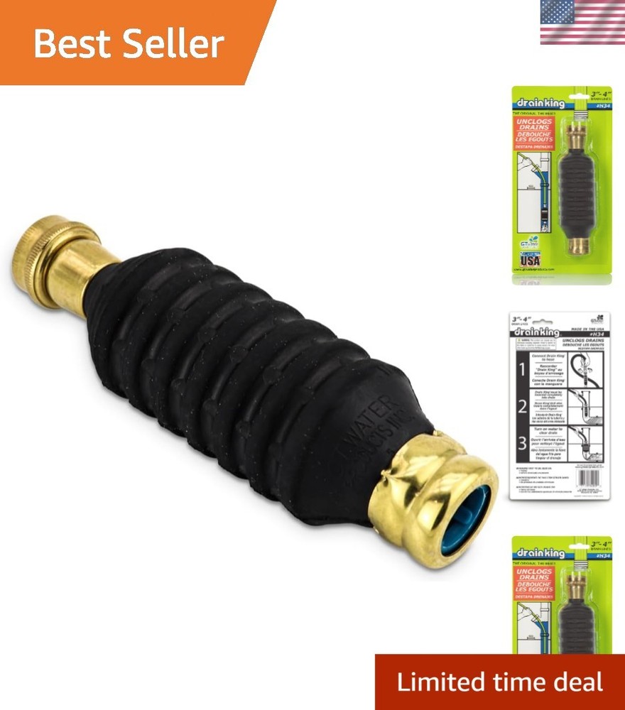 Drain Cleaner Sewer Line Clog Remover Pipe Unclogger for Main Outdoor 3 4 Inch