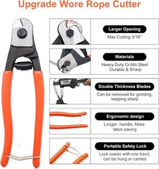 Hydraulic Crimping Tool 10 Ton with Cable Cutter, Wire Battery Lug Terminal Crim