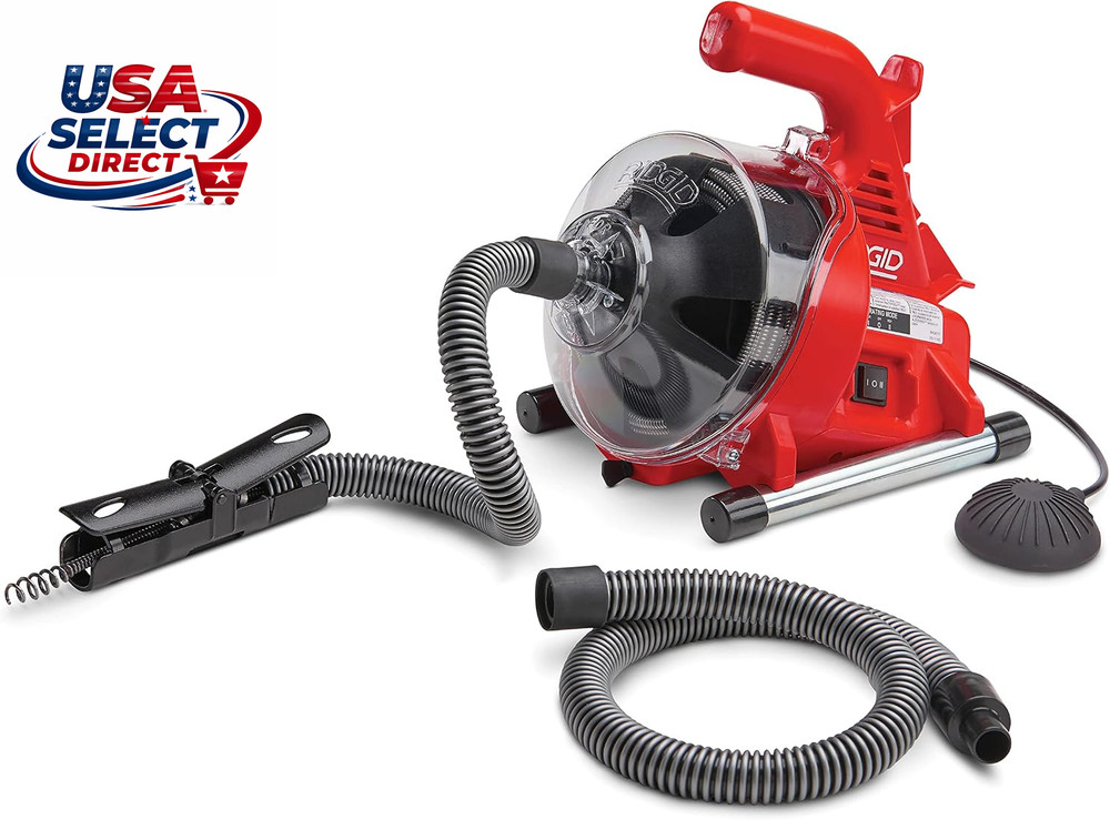 Powerclear 120V Drain Cleaning Machine Kit with AUTOFEED & Guide Hose