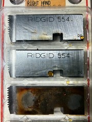 Ridgid 47880 1/2&Prime; -3/4&Prime; NPT Alloy Steel 515 Pipe Dies Right Hand USA DG