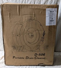 DALI D-506 Flex Shaft Drain Cleaner 52.5FT 1/4&Prime; Cable Drill Powered 1.5&Prime;-2&Prime;