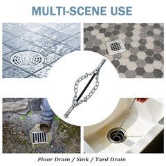 Heavy Duty Chain Knocker Drain Cleaner, Double Chain Head for Flex Shaft Rota&hellip;