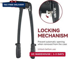 PEX-A Expander Tool Kit with 3 Self-Rotary Matte Nickel Plated Expansion Heads (