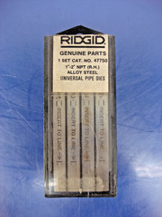 Ridgid 47750 1&Prime;- 2&Prime; NPT Right Hand Alloy Steel Universal Pipe Dies &ndash; OPEN BOX