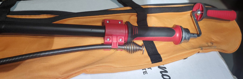 6 Foot Toilet Auger Manual or Drill Powered Closet Auger with Bulb head
