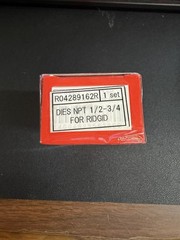 ROTHENBERGER 89162 Replacement Pipe Die, 1/2 to 3/4 in, PK4