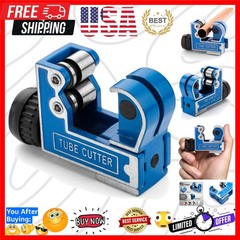 Copper Pipe Tubing Cutter &ndash; Mini Tube Cutter Tool for 1/8&Prime; 1/4&Prime; 1/2&Prime; to 1 1/8&hellip;