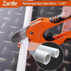 Ratchet-type Tube and Pipe Cutter for Cutting O.D. PEX, PVC, and PPR Plastic &hellip;