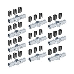 10 Sets 180 Degree Pipe Clamp Cross Connectors, Fits 3/4&Prime; EMT D&hellip; FAST USA SHIP