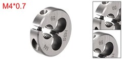 M4 x 0.7 Metric Adjustable Round Die Machine Thread Threading Die 25.5mm OD