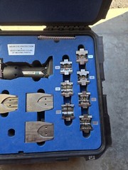 Klauke Reflok TuffLok MAPAX4L Battery Operated Axial Press Tool w/Jaws & Case