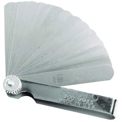 25 Blade Metric Feeler Gauge Set 1/2&Prime; x 3-5/16&Prime; Blades