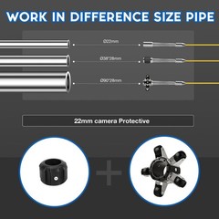 100ft Sewer Camera with 4.3&rdquo; Monitor & 1000TVL for Clear Pipe Inspections