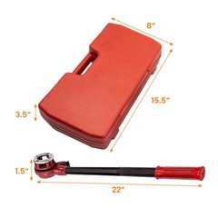 Ratchet Pipe Threader Kit Die Bar Head Handle Tool Set 1/4&rdquo; 3/4&rdquo; w/ 6 Dies QME