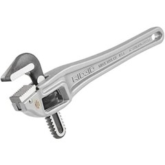 RIDGID 31120 14&Prime; Aluminum Offset Pipe Wrench with Narrow Hook Jaw Parallel to