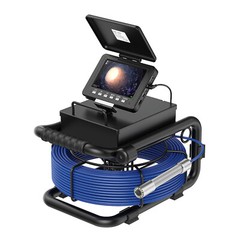 30m Sewer Camera Pipe Inspection Camera with 512hz Locator & Self-leveling 5inch