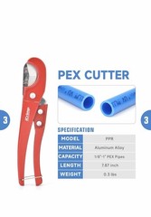 PCKIT-1234PS PEX Crimping Tool Kit with PEX Tubing Cutter, PEX Crimper, PEX Remo
