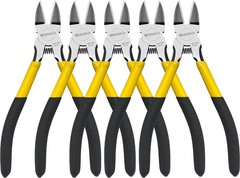 Wire Cutters 5 Pack, 6 inch Flush Cutters, Spring Loaded Cutting Pliers,Precisi