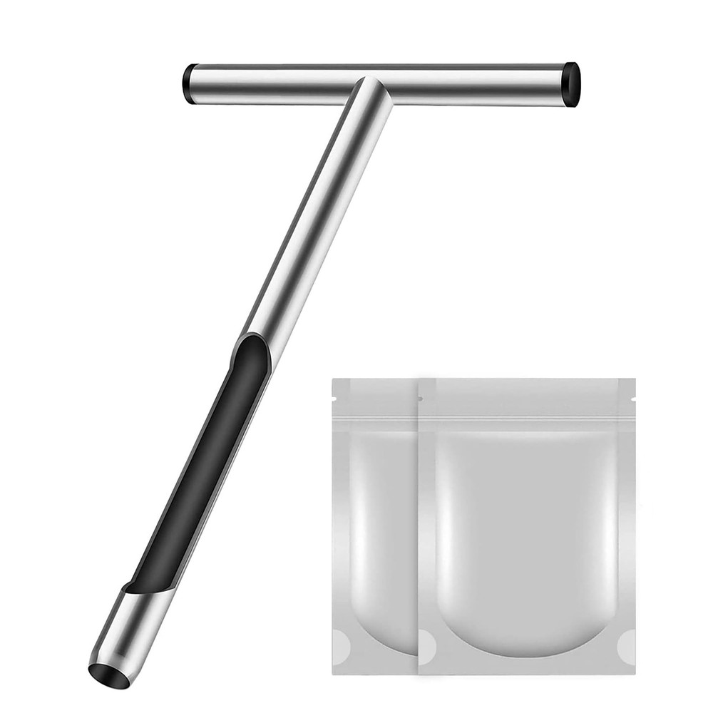12 Inch Stainless Steel Soil Probe Rod with T Handle, Includes Soil Sample Ki&hellip;