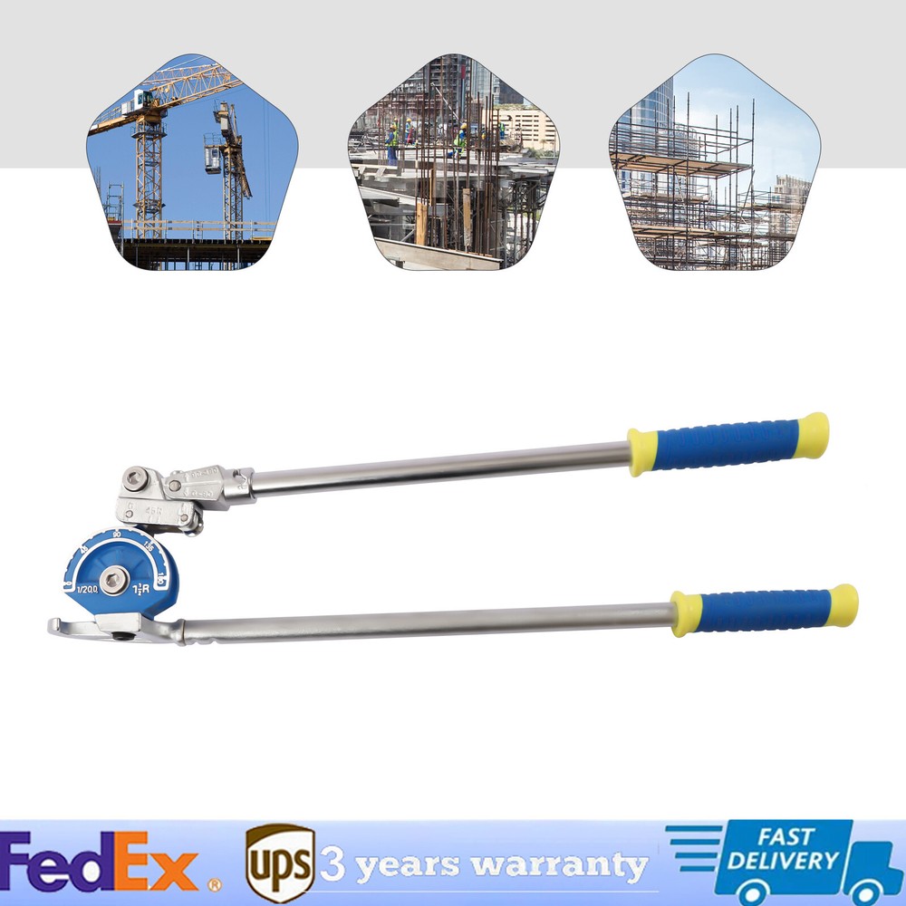 Tube Bender 1/2 inch Pipe Bending Capacity 180 Degrees Bending Anti-skid Handle