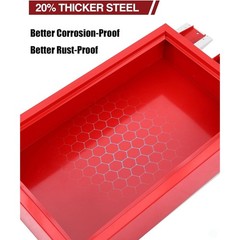 20 Gal Metal Low Profile Oil Drain Pan Red Oil Drain Pan with Electric Pump