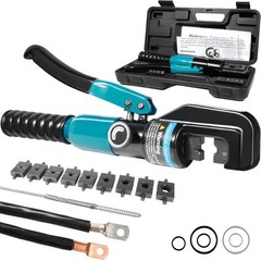 Brileine 10 Tons Hydraulic 12.2 inches (L) x 6.5 (W), Cyan + Black
