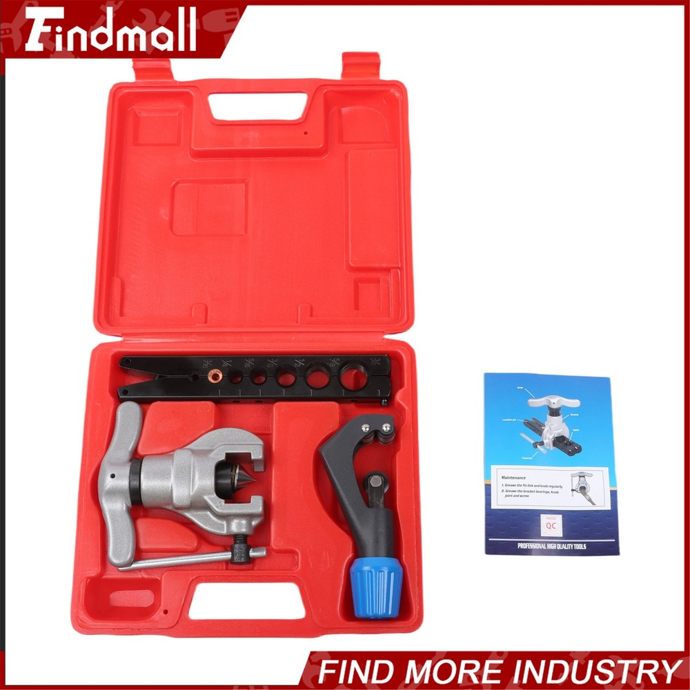 Findmall 45&deg; Eccentric Flaring Tools Set Tube Cutter Kit 7 Dies 3/16-3/4 Inch