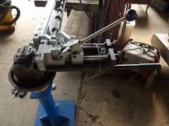 Lomar Tool S1129 prototype manual mandrel bender for 3/16-1/2 tubing.
