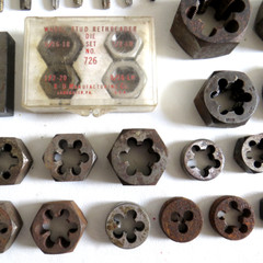 Large Lot of 117 Vintage Tap Die Pipe Threader Machinist Threading Tools