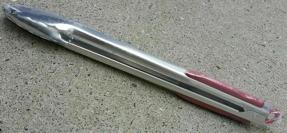 1 PCS Stainless Steel 14&Prime; BBQ Buffet Salad Tong Clip Lock Grill Food KITCHEN