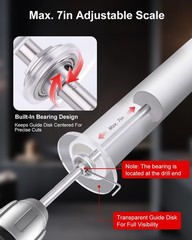 PVC Pipe Cutter Tool &ndash; Internal Cutter with 6 Blades & Depth Gauge, Plumbing Too