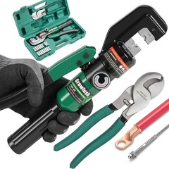 11 Pairs Hydraulic Crimper Dies Set for YQK-70, US Standard 12 AWG to 4/0 AWG, H