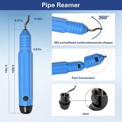 Eccentric Flaring Tool Kit 45&deg; Single Flare Tool for 3/16 to 3/4 Inch O.D. Co&hellip;