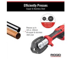 Ridgid RP 115 Mini Press Tool Kit for 1/2 in. -3/4 in. Copper/Stainless Fittings