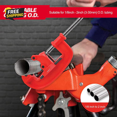 Heavy Duty 1-3&Prime; Pipe Cutter Tool w/ Extra Blade for Steel Iron Galvanized Pipe