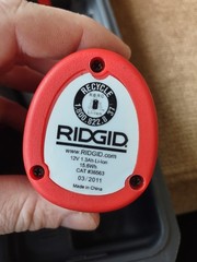 RIDGID TC-40 Cordless Plastic Pipe Cutter 3-42mm Dia. +Battery + Case No Charger