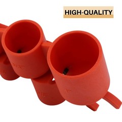 U.S. Solid Deburring Pipe and Depth 1/4 Inch &ndash; 1 Sizes, Orange