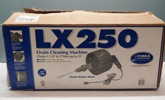 Cobra LX250 Drain Cleaning Machine Sewer Sinks Showers Tubs W/ Box