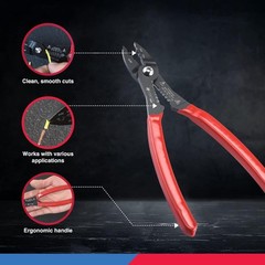 02037A Compact Wire Stripper | 4-in-1 Multi Purpose Electricians Pliers | Wire C