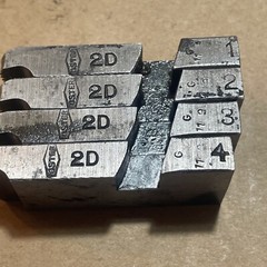 OSTER Pipe Threading 2D Dies, For 1/4&rdquo; & 3/8&rdquo;