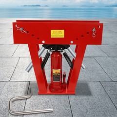 Hydraulic Pipe Tube Bender Tool Manual Heavy-Duty Pipe Bending Machine 16T Red