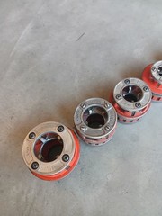 Ridgid 12-R Pipe Threader Die Head Set 12R Threading Dies 1/2&Prime; &ndash; 1 1/2&Prime;